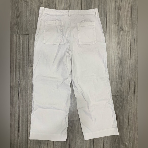 Frank & Eileen Waterford Wexford Flax Linen Pants Cement Beige Size 14 - Picture 11 of 11